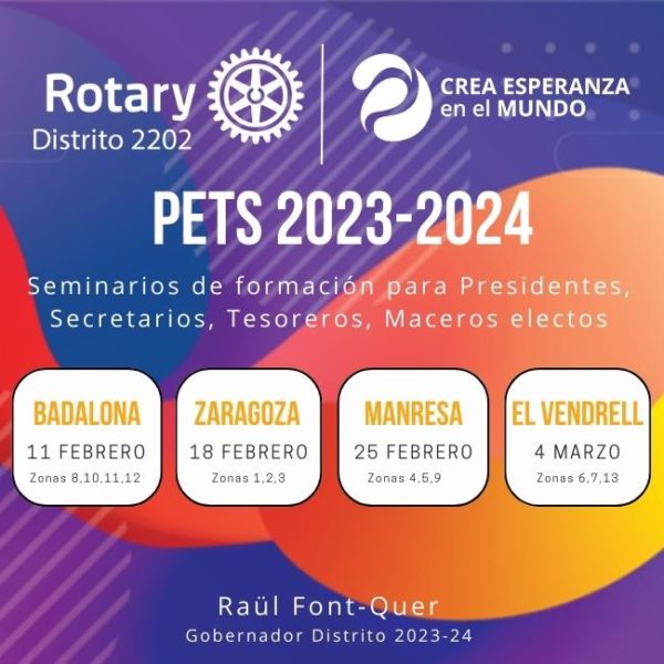 PETS 20232024 Distrito 2202 de Rotary International